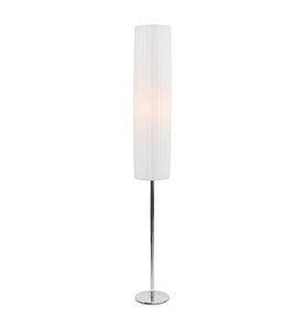 Salesfever, SalesFever - Stehlampe rund 110 cm - Weiss, Stehlampe rund weiss 110