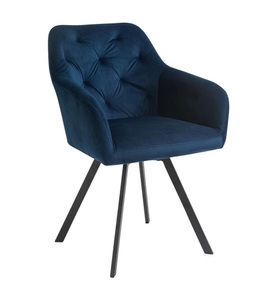SalesFever - Sessel mit 360°-Drehfunktion Blau