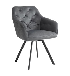 undefined, SalesFever - Sessel mit 360°-Drehfunktion Grau