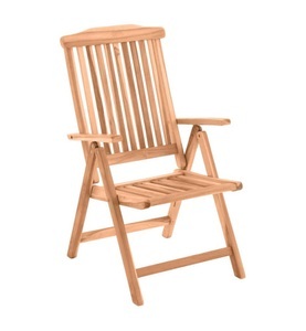 Mobilia, Mobilia - Gartensessel Teak - natur, Garten Klappstuhl Teak