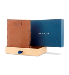 Garzini, Garzini - Magisches Portemonnaie Cavare - Camel, Cavare - Magic Portemonnaie mit Münzfach in Kamelbraun aus Vintage Leder