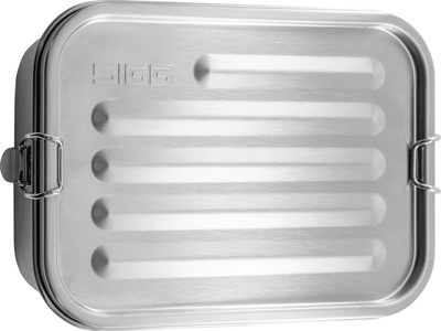 SIGG, Lunch-Box Edelstahl Gemstone Selenite, SIGG Edelstahl Lunch Box incl. Trenner aus Edelstahl, kein Kunststoff enthalte