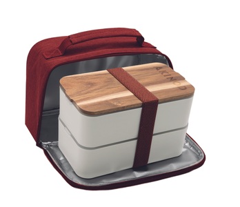 Akinod, AKINOD - Lunch Box 11H58, Weiss / Rot meliert, AKINOD - Lunch Box 11H58, Weiss / Rot meliert