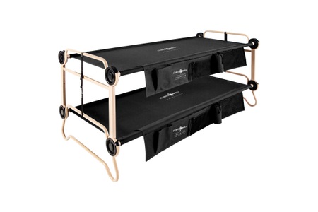 Disc-O-Bed, Disc-O-Bed - Etagenbett XL mit Seitentaschen (schwarz)
