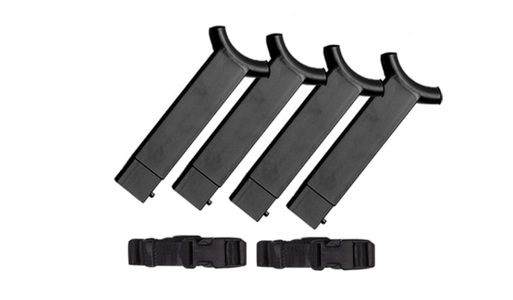 Disc-O-Bed, Disc-O-Bed - Bunk-Kit 4-er Set Zusatzstücke + 2 Sicherheitsriemen (zum Etagenbett-Ausbau)