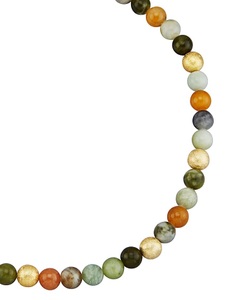 Diemer Farbstein, Jade-Kette ca. 150 ct. Diemer Farbstein Mehrfarbig, 