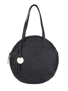 Taschenherz, Handtasche Taschenherz Dunkelblau, Handtasche in runder Formgebung Taschenherz Dunkelblau