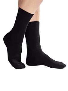undefined, Wohlfühl-Socken im 5er Pack, Schwarz sortiert, Gr.43-46, Wohlfühlsocken, schwarz sortiert, Größe 43 - 46, 5er Paar
