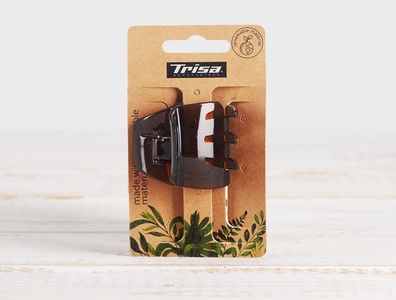 TRISA Accessoires, Haarklammern, braun 4cm, 