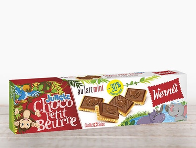 HUG Familie, Wernli Guetzli Petit-Beurre Jungle, 125g, Wernli Guetzli Petit-Beurre Jungle, 125g