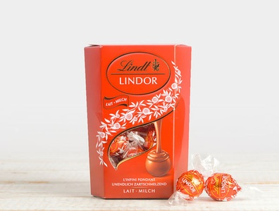 Lindt & Sprüngli, Lindt Lindor Kugeln Milch, 200g, 