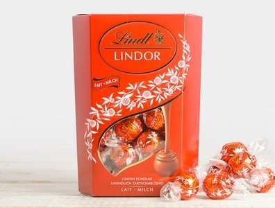 Lindt & Sprüngli, Lindt Lindor Kugeln Milch, 500g, 