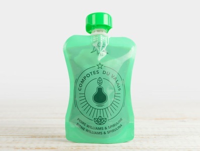 Iris, Walliser Früchtekompott Birne Williams & Spirulina, 100g, 