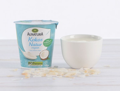 Alnatura, Bio Pflanzliche Alternative zu Joghurt aus Kokos Natur, 125g, Bio Pflanzliche Alternative zu Joghurt aus Kokos Natur, 125g
