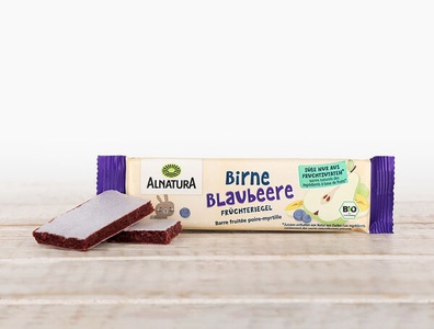 Alnatura, Bio Birne-Blaubeere Früchteriegel, 23g, Bio Birne-Blaubeere Früchteriegel, 23g
