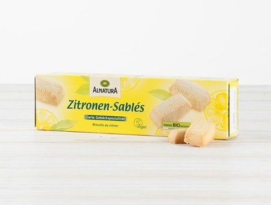 Alnatura, Bio Zitronen Sablés, 100g, 