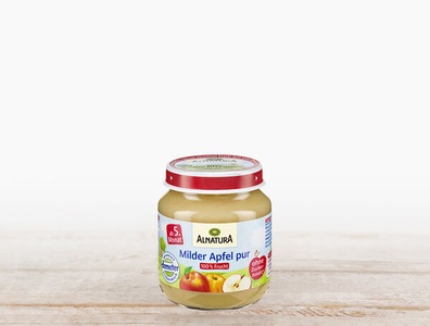 Alnatura, Bio Milder Apfel pur Demeter, 125g, Bio Milder Apfel pur Demeter, 125g