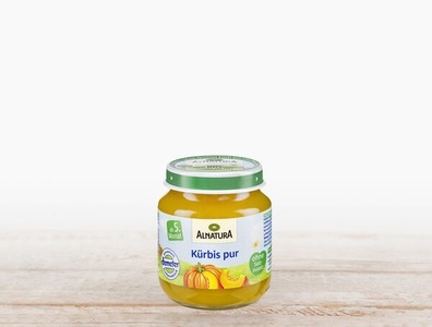Alnatura, Bio Kürbis pur Demeter, 125g, Bio Kürbis pur Demeter, 125g