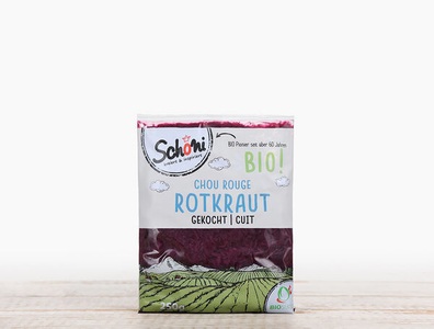 Schöni, Bio Rotkraut gekocht, 250g, Bio Rotkraut gekocht, 250g