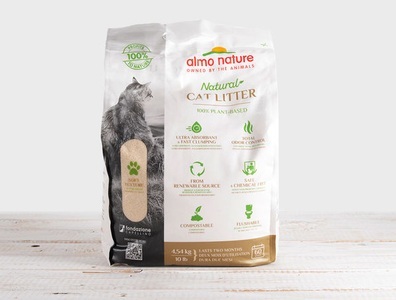 Almo Nature, Kompostierbares Katzenstreu, 4.54kg, Kompostierbares Katzenstreu, 4.54kg