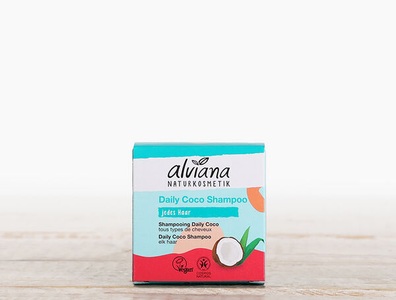 Alviana Naturkosmetik, Festes Shampoo mit Bio-Kokos & Arganöl, 60g, Festes Shampoo mit Bio-Kokos & Arganöl, 60g