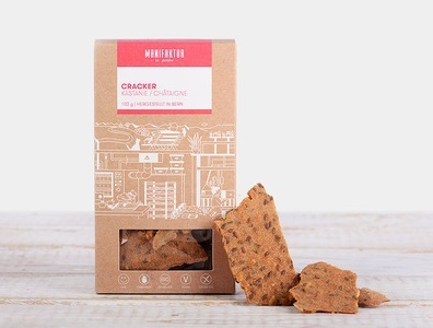Manifaktur, Bio Kastanien Cracker, 100g, Bio Kastanien Cracker, 100g