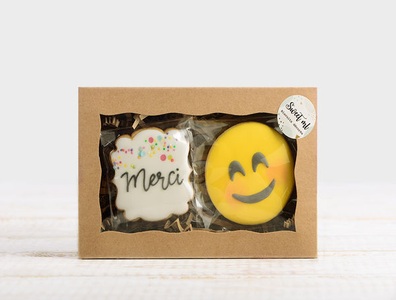 Sweet ML, Box mit zwei dekorierten Guetzli 