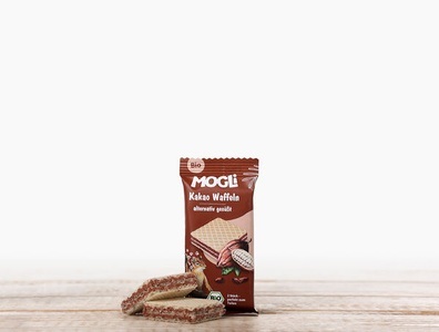 MOGLi, Bio Kakao Waffeln, 15g, Bio Kakao Waffeln, 15g