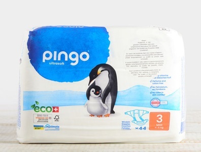 Pingo, Öko-Windeln Pingo 3 (4-9kg), 44 Windeln, 