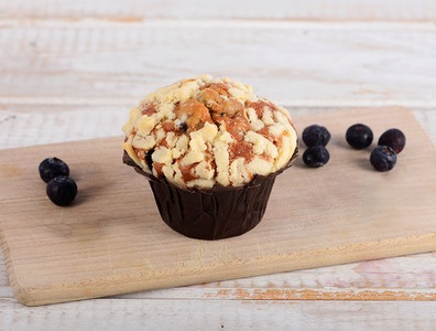 Fredy's, Blueberry-Muffin mit Streusel, 100g, Blueberry-Muffin mit Streusel, 100g