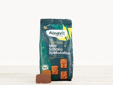 Alnavit, Bio Mini Schoko Spekulatius glutenfrei, 140g, 