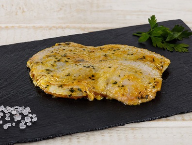 Boucherie Ledermann, Poulet Schenkelsteak, Knoblauchmarinade, ca. 170g, 