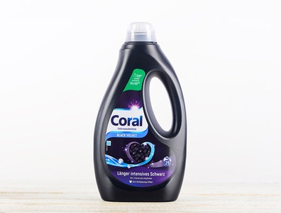 Coral, Flüssigwaschmittel Schwarz, 1.25l, Flüssigwaschmittel Schwarz, 1.25l