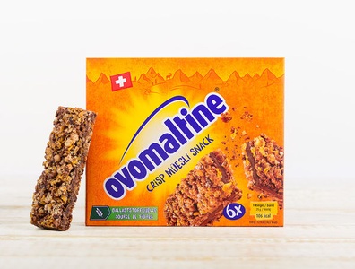 Wander, Ovomaltine Riegel Crisp Müesli Snack, 6x25g, 