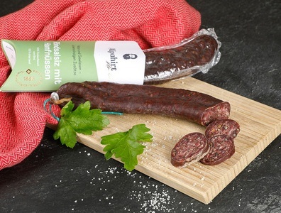 Alpahirt, Rindsalsiz mit Hanfnüssen, 120g, 