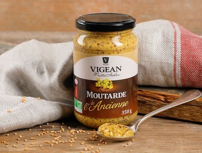 Huilerie VIGEAN, Bio Senf grobkörnig, 350g, 