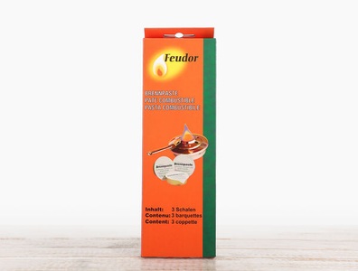 Feudor, Brennpaste, 3x80g, Brennpaste, 3x80g