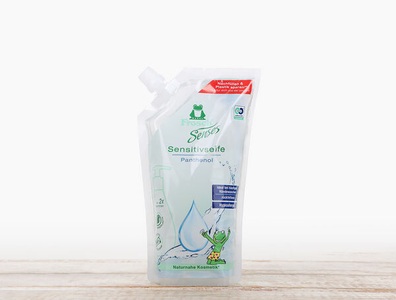 Frosch, Handseife Sensitiv, Nachfüllbeutel 500ml, Handseife Sensitiv, Nachfüllbeutel 500ml