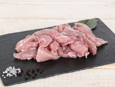 Wendelinhof, Poulet-Schenkel Geschnetzeltes KAGfreiland, ca. 300g, 