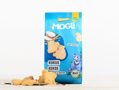 MOGLi, Bio Bären Kekse Demeter, 125g, 