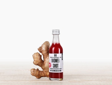 BioLand Agrarprodukte, Bio Ingwer Shot mit Aronia, 50ml, Bio Ingwer Shot mit Aronia, 50ml