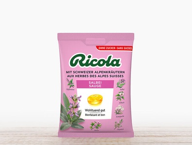 Ricola, Ricola Kräuterbonbons Salbei, 125g, Ricola Kräuterbonbons Salbei, 125g
