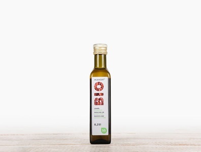 MANOR Bio, Bio Leinöl kaltgepresst, 0.25l, Bio Leinöl kaltgepresst, 0.25l