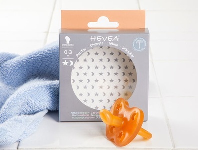 Hevea, Nuggi aus Naturkautschuk, 0-3 Monate, 