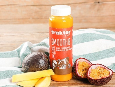 Traktor (Biotta), Traktor Bio-Smoothie Mango-Passionsfrucht, klimaneutral, 250ml, Traktor Bio-Smoothie Mango-Passionsfrucht, klimaneutral, 250ml