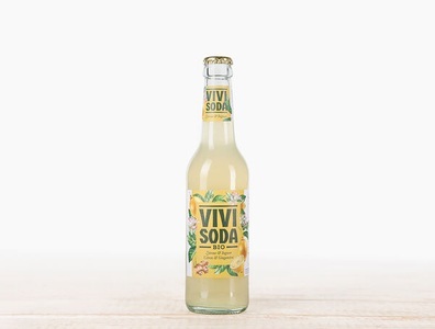 VIVI KOLA, Bio Vivi Soda Zitrone & Ingwer, 33cl, Bio Vivi Soda Zitrone & Ingwer, 33cl