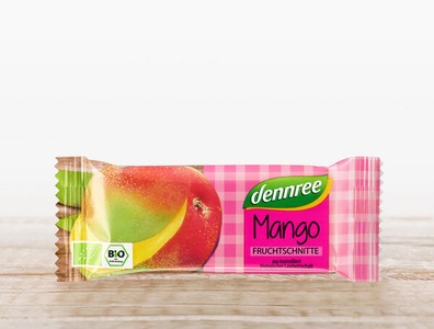dennree, Bio Fruchtschnitte Mango, 40g, Bio Fruchtschnitte Mango, 40g