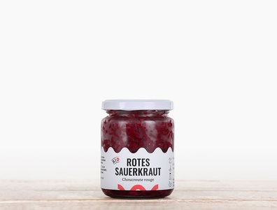 Suur, Bio rotes Sauerkraut mit Kreuzkümmel, 220g, Bio rotes Sauerkraut mit Kreuzkümmel, 220g