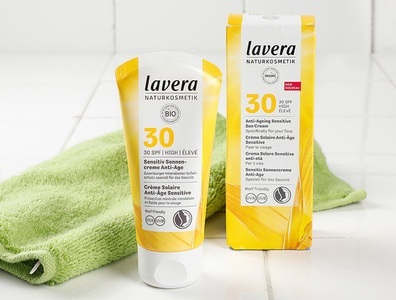 lavera Naturkosmetik, Bio Sonnencreme Gesicht Anti-Aging SPF 30, 50ml, 