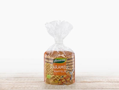 dennree, Bio Karamellwaffeln, 315g, 